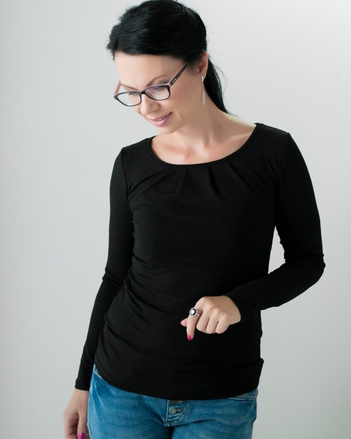 Dámské tričko černé — foto 3