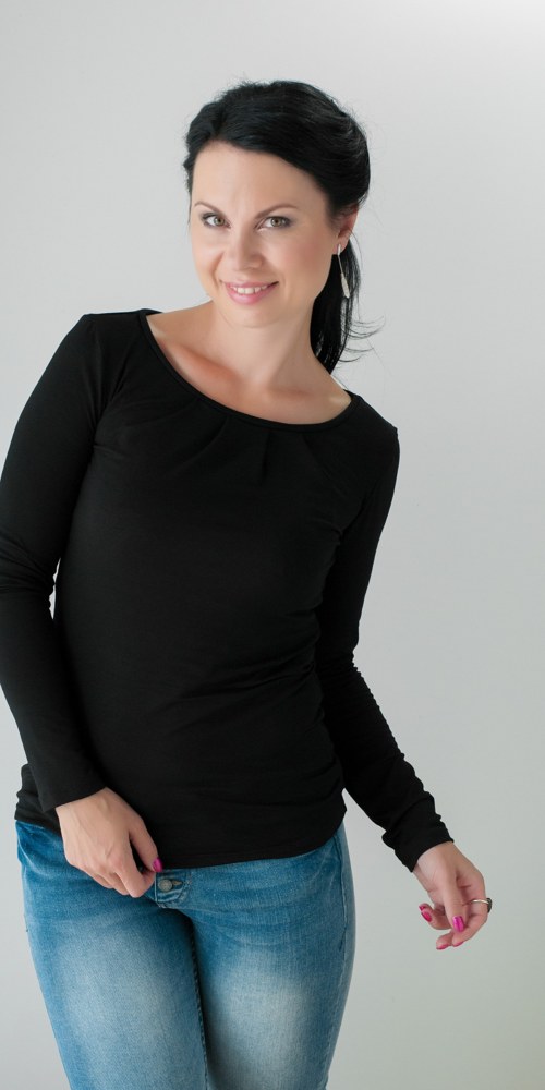 Dámské tričko černé — foto 4