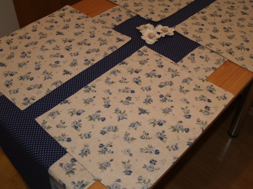 Sada běhounů - Dark Blue Roses — foto 4