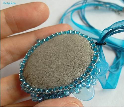"Lava Blue" náhrdelník — foto 5