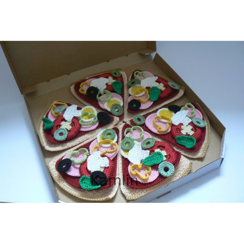 Návod na háčkovanou pizzu — foto 2