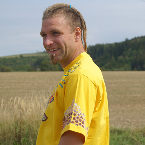 Mozaikové triko s rybou vel.XL — foto 3