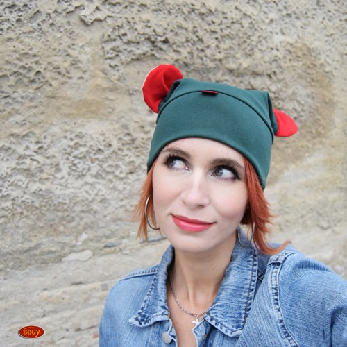 Novinka - zelená čepice z úpletu - myšáková — foto 3