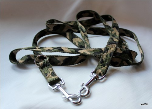 Vodítko popruh camo/maskáč 2cm - přepínací — foto 2