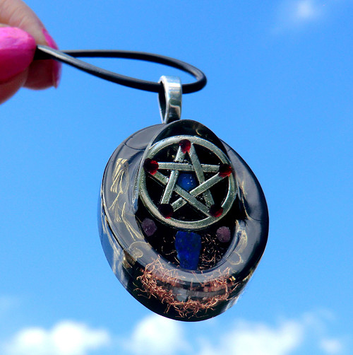 Amulet* OBJ - Šperk - Pentagram / Ochrana s Opálem — foto 3