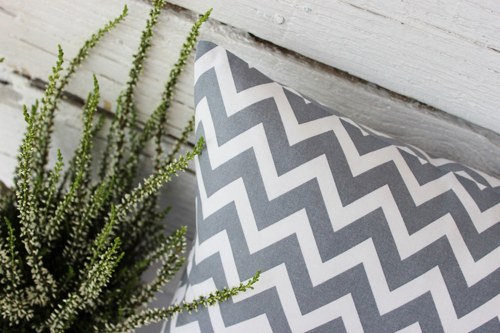 Povlak na polštář "Simple Chevron" šedá — foto 4