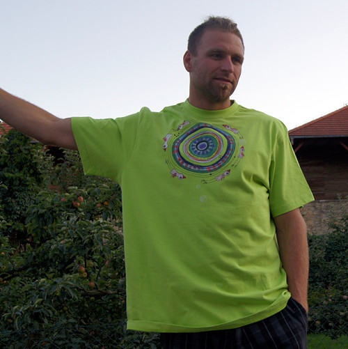 Ptáčkové triko vel.XL zelené — foto 6