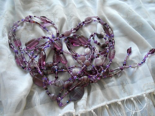 Maxi korále Lasso Violet — foto 3