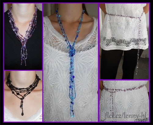 Maxi korále Lasso Violet — foto 4