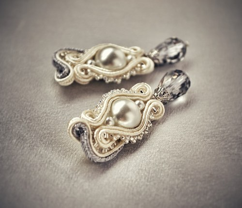 Wedding day soutache náušnice — foto 5