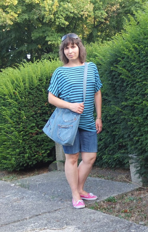 Džínová originální crossbody plus Softshellka — foto 2