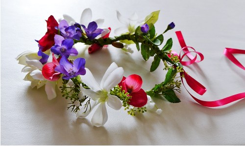 Věneček "Hortenzie, frézie, magnolie" — foto 3