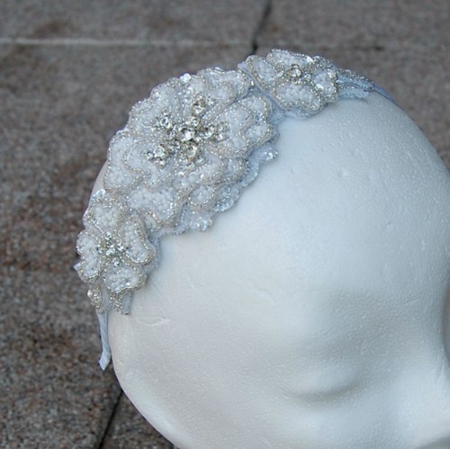 Wedding Lace Collection Flowers ... čelenka — foto 2
