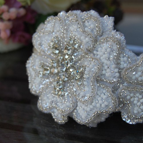 Wedding Lace Collection Flowers ... čelenka — foto 3