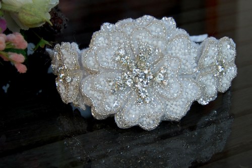 Wedding Lace Collection Flowers ... čelenka — foto 4