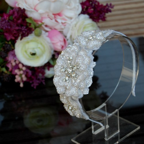Wedding Lace Collection Flowers ... čelenka — foto 5
