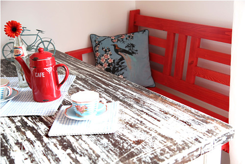 Lavička červená — foto 5