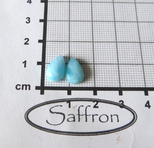 Larimar , Andělský kámen,pár č.B4 — foto 2