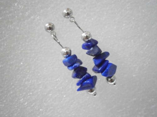 Náušnice s minerály (Lapis Lazuli) — foto 2