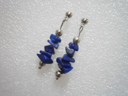 Náušnice s minerály (Lapis Lazuli) — foto 3