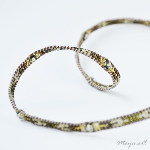 Zlatozelený náramek WRAP BRACELET — foto 5