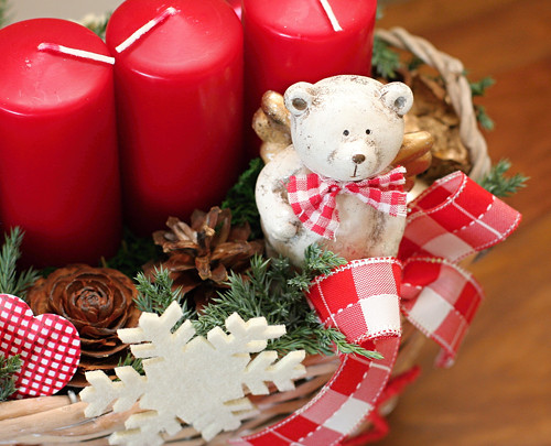 Adventní svícen s medvídky — foto 3