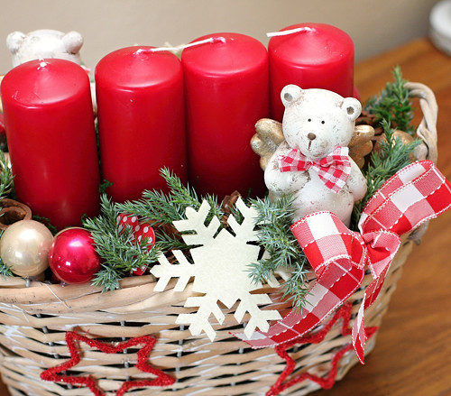 Adventní svícen s medvídky — foto 4
