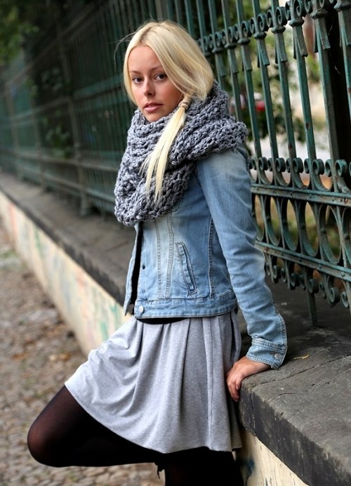 Úpletová podzimní sukně — foto 2