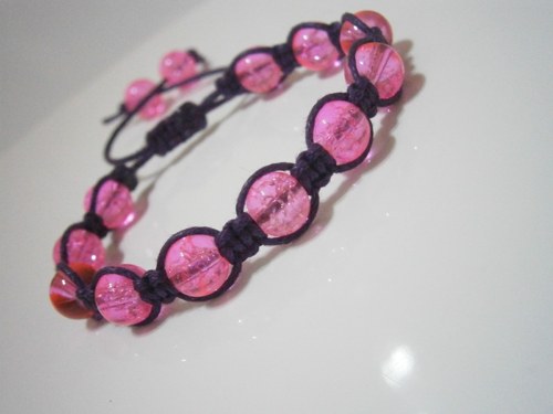 Dětský náramek (macramé/shamballa) — foto 2