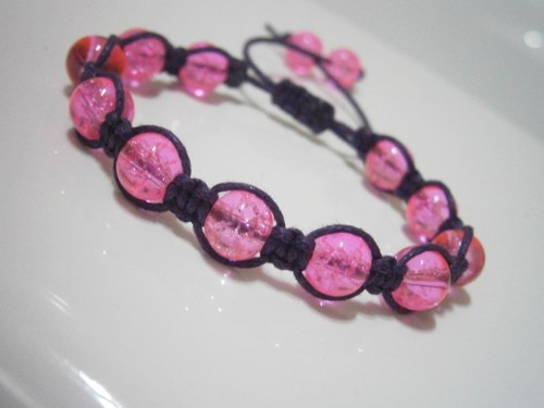 Dětský náramek (macramé/shamballa) — foto 3