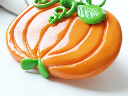 Halloweenská dýně •náhrdelník• — foto 3