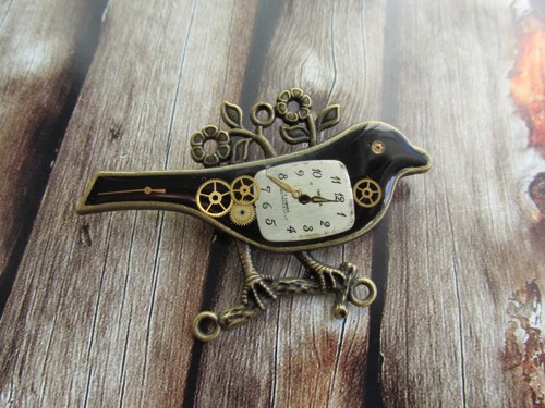 STEAMPUNKOVÝ KOS... brož — foto 3