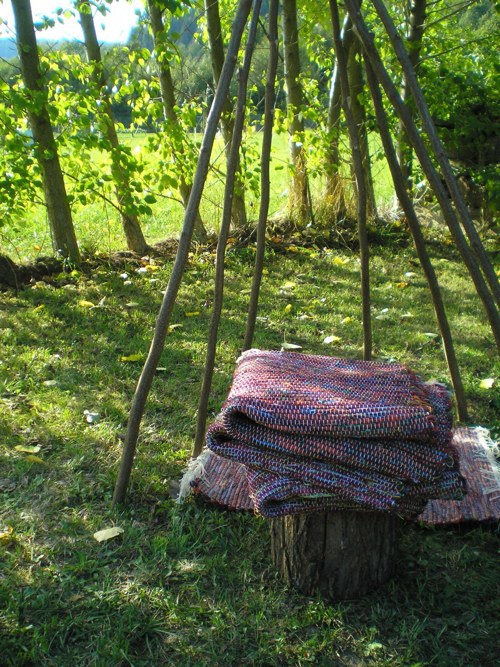 Přijdu hned...tkané tee pee stan — foto 4