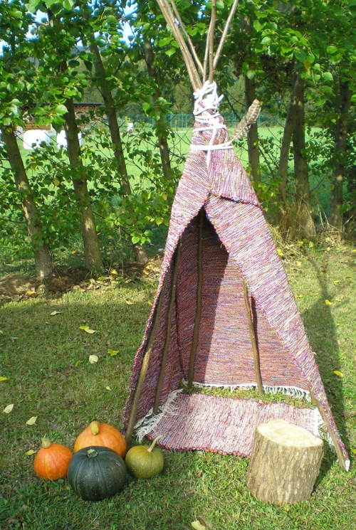 Přijdu hned...tkané tee pee stan — foto 6