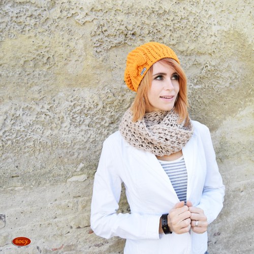 Žlutá háčkovaná hučka - okrová houmleska — foto 5