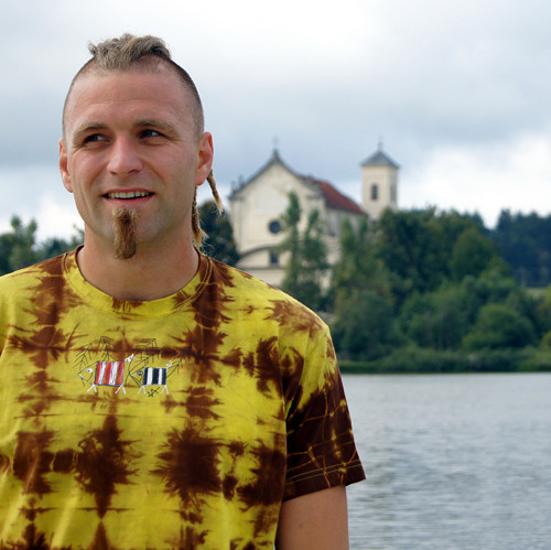 Prasátkové triko vel.L batikované — foto 4