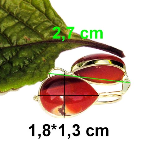ZLATÉ náušnice OPAL MEXICO 1,8*1,3 cm — foto 2