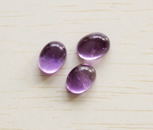 Ametyst kabošony sada 6x8mm/3ks — foto 2