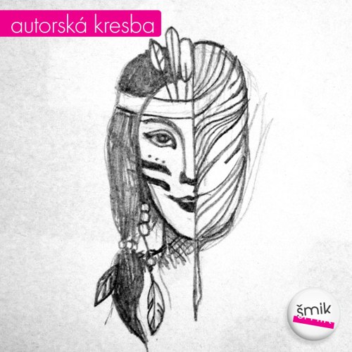 Indiánská maska - razítko — foto 2