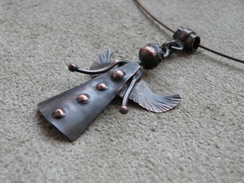 Přívěšek - anděl - měď — foto 4