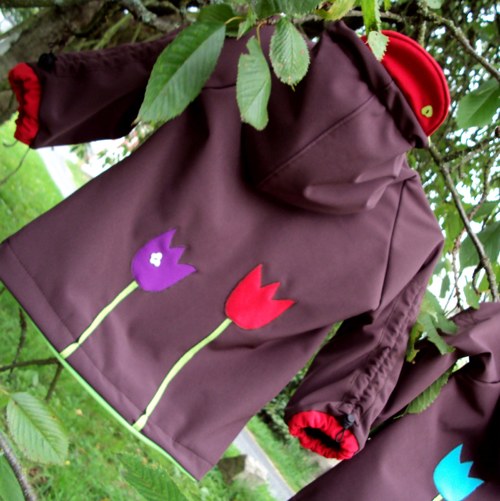 Rostoucí softshell. bundička 1-3 roky — foto 2