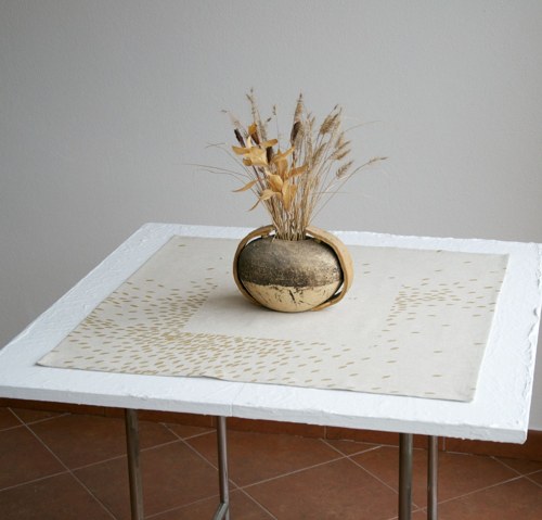 Ubrus- Fouklo zlatě — foto 3