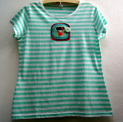 Dámské triko pruhaté vel. M/L — foto 2