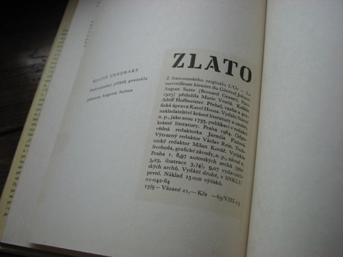 Zlato, Blaise Cendrars, 1964 — foto 4