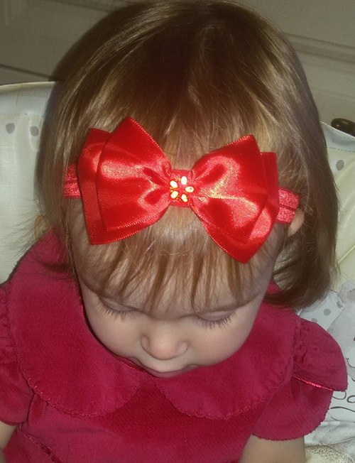 Čelenka - mašle červená — foto 2