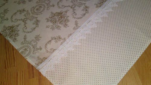 Napron zlatá elegance s krajkou — foto 3