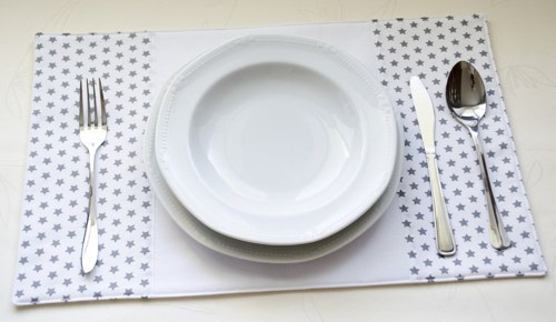 SADA prostírání - šedobílé hvězdičky — foto 2