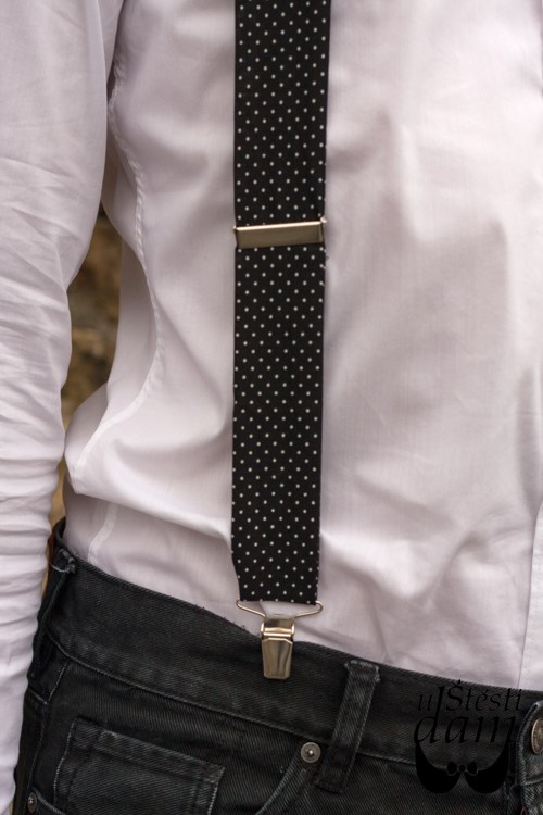 Pánské šle a motýlek "Black&Dots" — foto 2