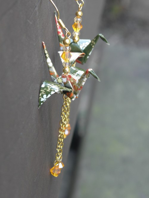 Něžné origami - origami náušnice — foto 2
