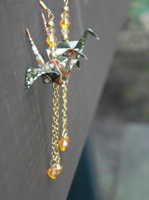 Něžné origami - origami náušnice — foto 3